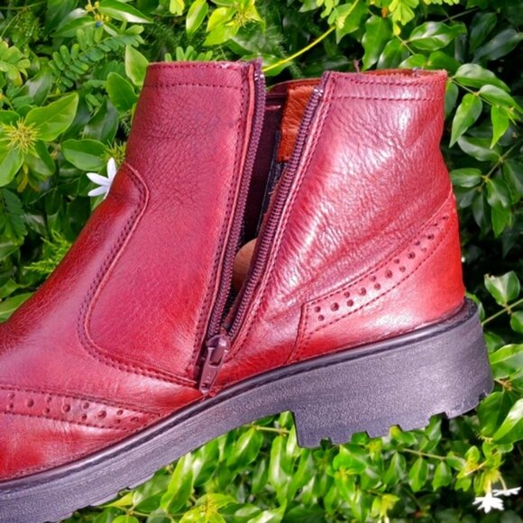 SCOOTER BOOTS (TURKEY) MEN\'S GENUINE SOFT LEATHER BROGUE ANKLE BOOT main image 2